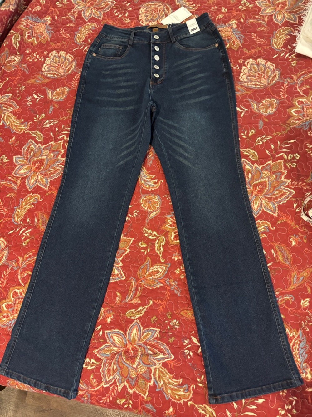 Judy Blue Dark Wash Button-Fly Jeans